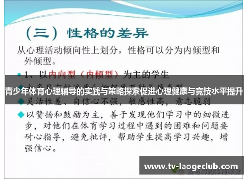 青少年体育心理辅导的实践与策略探索促进心理健康与竞技水平提升 青少年体育心理辅导的实践与策略探索促进心理健康与竞技水平提升